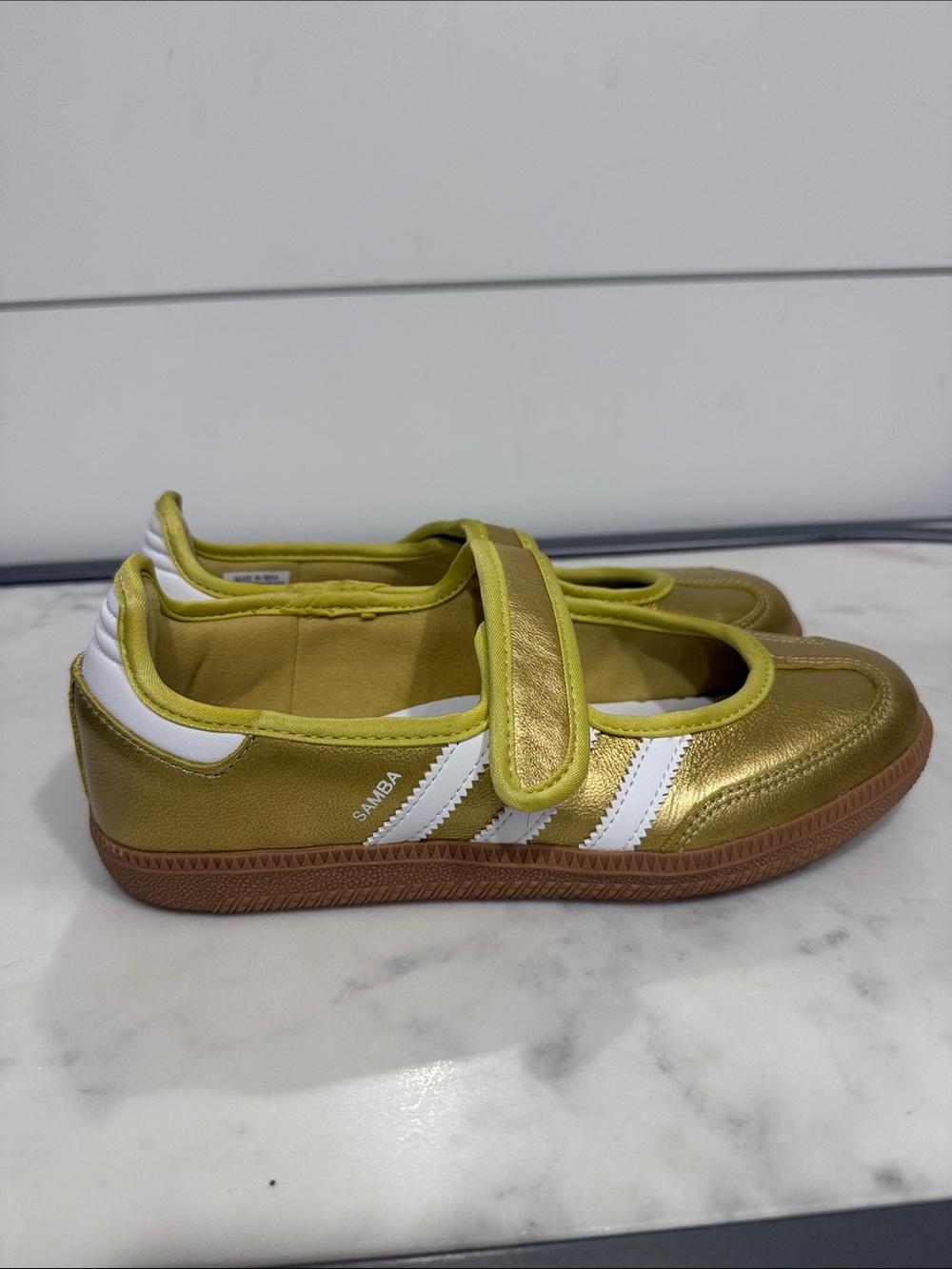 Adidas Gold Samba Velcro Sneakers